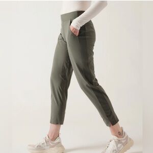 Athleta Brooklyn ankle pants size 6T
army green